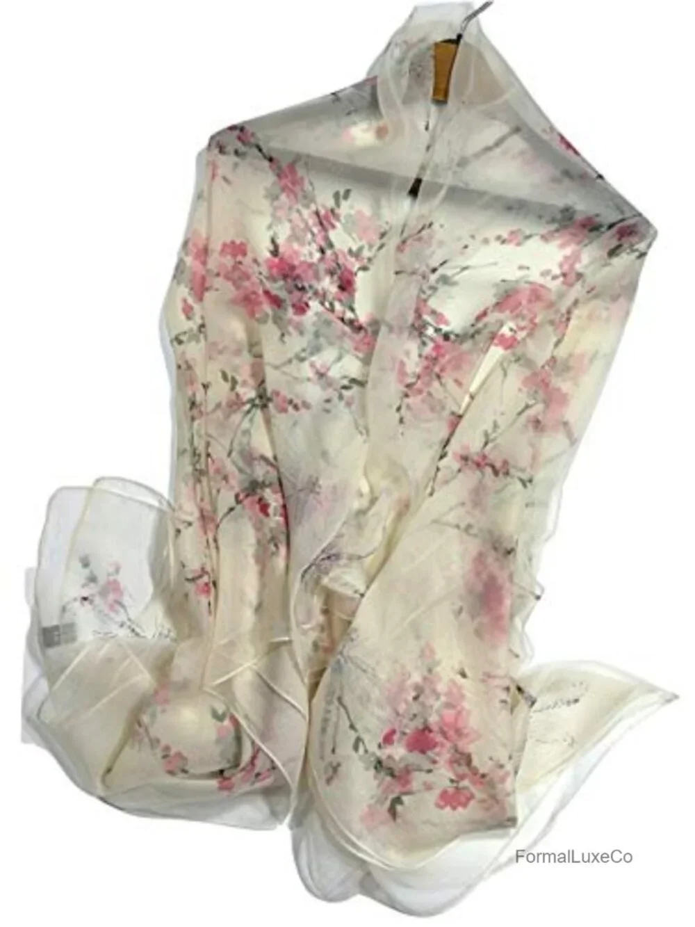 Super Large Silk Feel Floral Fashion Scarf & Wrap Shawl